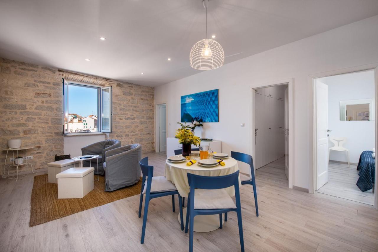 Island Sea View Free Parking Apartment Rovinj Bagian luar foto