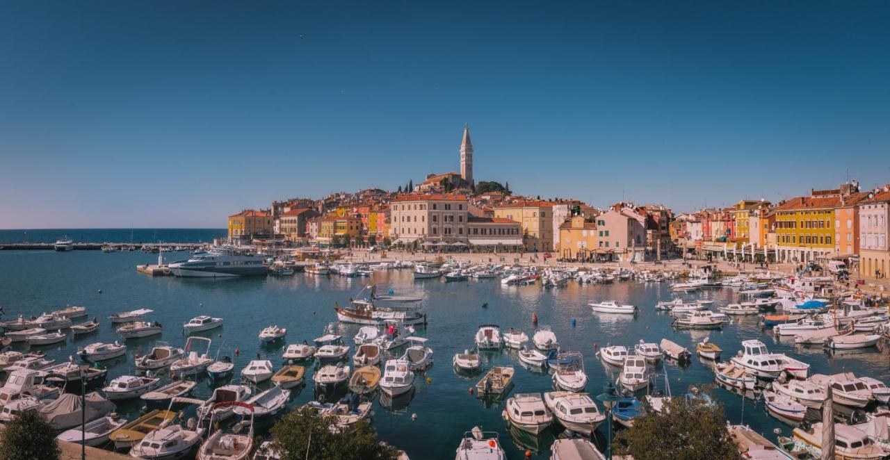 Island Sea View Free Parking Apartment Rovinj Bagian luar foto