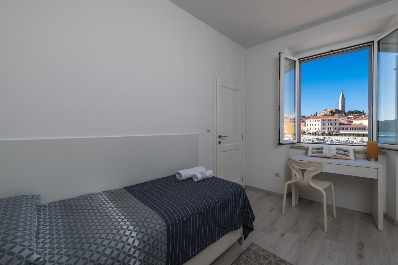 Island Sea View Free Parking Apartment Rovinj Bagian luar foto