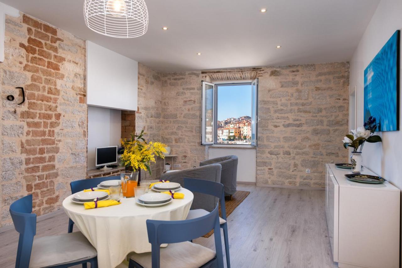 Island Sea View Free Parking Apartment Rovinj Bagian luar foto